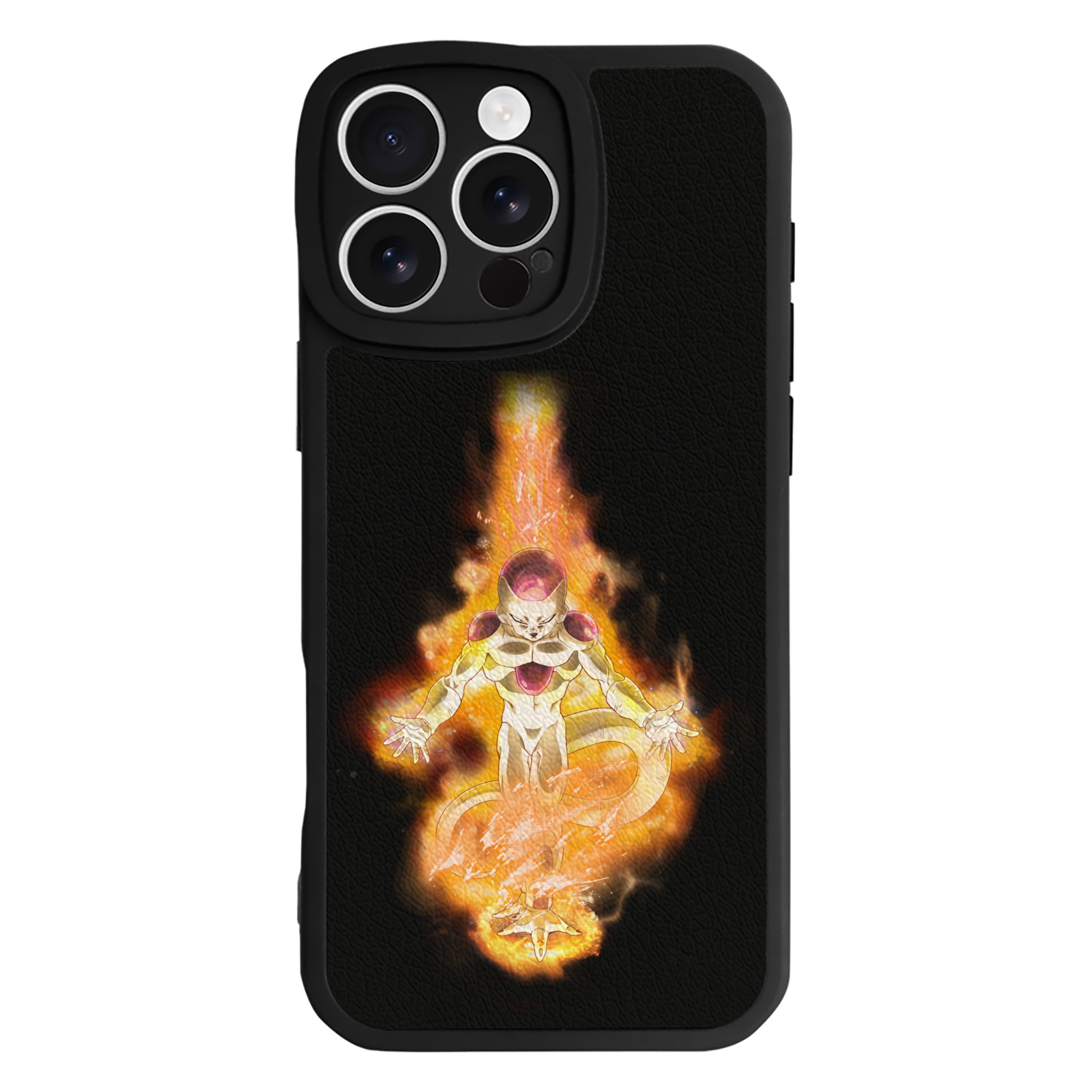 （画像用） ドラゴンボール フリーザ DRAGON BALL Frieza 【iPhone 16シリーズ対応】シリコンスマホケース（レザー調） 材質：シリコン